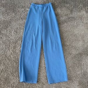 Stretchy blue trousers